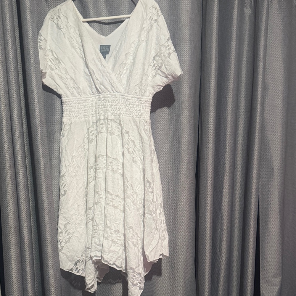 Rabbit Rabbit Rabbit Asymmetrical White Dress